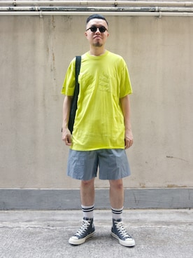 「dbsw（ドリンクビールセイブウォーター）のアイテム」を使った、Paak Chanさん（メンズ・172cm）の春コーディネート