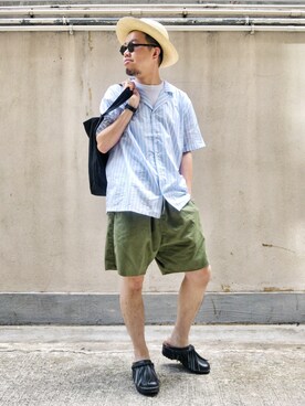 「FUTURE CLASSICS（フューチャー クラシックス）のアイテム」を使った、Paak Chanさん（メンズ・172cm）の夏コーディネート