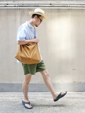 「FUTURE CLASSICS（フューチャー クラシックス）のアイテム」を使った、Paak Chanさん（メンズ・172cm）の夏コーディネート