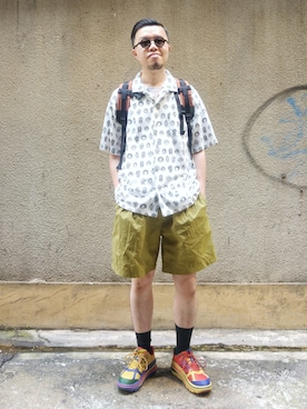 「HOKA ONE ONE × Engineered  Garments」｜Paak Chanさん（メンズ・172cm）の秋コーディネート