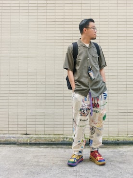 「LA ROCCA（ラロッカ）のアイテム」を使った、Paak Chanさん（メンズ・172cm）の秋コーディネート