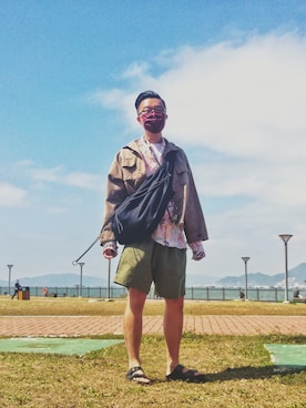 「アイテム（ブルゾン）」を使った、Paak Chanさん（メンズ・172cm・40代）の冬コーディネート