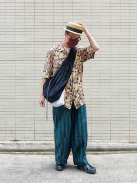 「INFIELDER DESIGN（インフィールダーデザイン）のアイテム」を使った、Paak Chanさん（メンズ・172cm）の春コーディネート