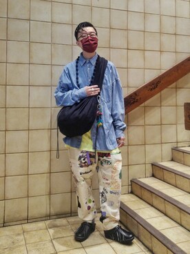 「LA ROCCA（ラロッカ）のアイテム」を使った、Paak Chanさん（メンズ・172cm）の春コーディネート