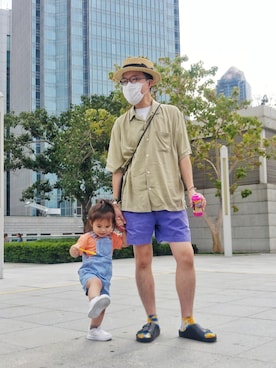 「INFIELDER DESIGN（インフィールダーデザイン）のアイテム」を使った、Paak Chanさん（メンズ・172cm）の春コーディネート