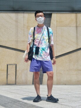 「MIS（エムアイエス）のアイテム（トップス）」を使った、Paak Chanさん（メンズ・172cm）の春コーディネート