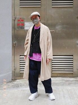 「SUBLIME（サブライム）のアイテム（キャップ）」を使った、Paak Chanさん（メンズ・172cm）の春コーディネート