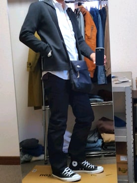 「MOUSTACHE（ムスタッシュ）のアイテム」を使った、ダイテンさん（メンズ・173cm）の秋コーディネート