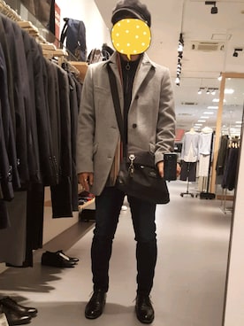 「COMME CA ISM（コムサイズム）のアイテム（スウェット）」を使った、ダイテンさん（メンズ・173cm）の秋コーディネート