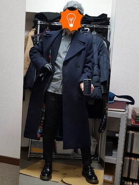 「Paul Smith（ポールスミス）のアイテム（その他アウター）」を使った、ダイテンさん（メンズ・173cm）の冬コーディネート