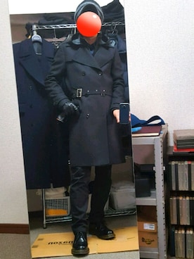 「Paul Smith（ポールスミス）のアイテム（トレンチコート）」を使った、ダイテンさん（メンズ・173cm）の冬コーディネート