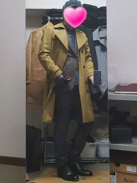 「Paul Smith（ポールスミス）のアイテム（セットアップ）」を使った、ダイテンさん（メンズ・173cm）の秋コーディネート