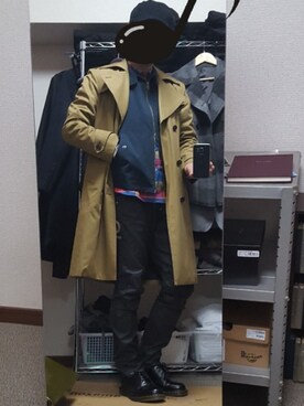「COMME CA ISM（コムサイズム）のアイテム（ブルゾン）」を使った、ダイテンさん（メンズ・173cm）の秋コーディネート