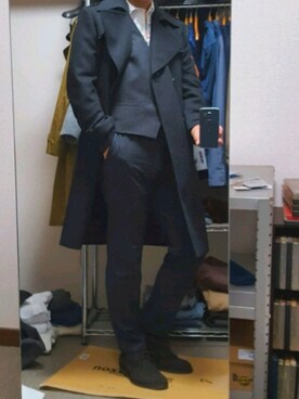「2018マイベストコーデ」｜「アイテム（トレンチコート）」を使った、ダイテンさん（メンズ・173cm）の秋コーディネート