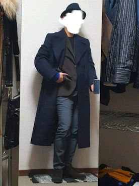 「Paul Smith（ポールスミス）のアイテム（その他アウター）」を使った、ダイテンさん（メンズ・174cm）の冬コーディネート