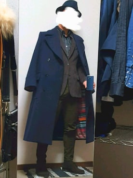 「Paul Smith（ポールスミス）のアイテム（その他アウター）」を使った、ダイテンさん（メンズ・174cm）の冬コーディネート