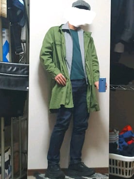 「COMME CA ISM（コムサイズム）のアイテム（ブルゾン）」を使った、ダイテンさん（メンズ・174cm）の春コーディネート