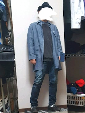 「COMME CA ISM（コムサイズム）のアイテム（その他アウター）」を使った、ダイテンさん（メンズ・174cm）の春コーディネート
