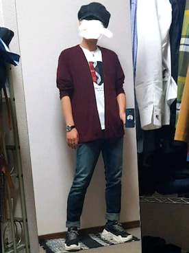 「BLACK LABEL CRESTBRIDGE（ブラックレーベル・クレストブリッジ）のアイテム（Tシャツ/カットソー）」を使った、ダイテンさん（メンズ・174cm）の春コーディネート