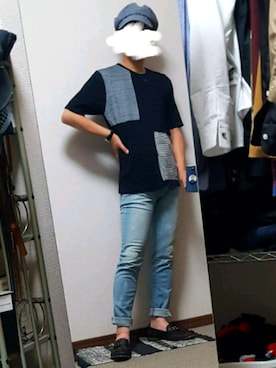 「COMME CA ISM（コムサイズム）のアイテム（アクセサリー）」を使った、ダイテンさん（メンズ・174cm）の夏コーディネート