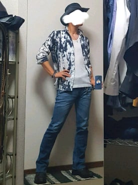 「Paul Smith（ポールスミス）のアイテム（キーホルダー）」を使った、ダイテンさん（メンズ・174cm）の夏コーディネート