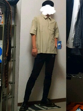 「リドム」｜「アイテム（キャスケット）」を使った、ダイテンさん（メンズ・174cm）の夏コーディネート
