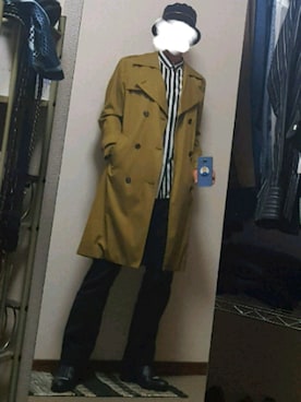 「Paul Smith（ポールスミス）のアイテム（トレンチコート）」を使った、ダイテンさん（メンズ・174cm）の秋コーディネート