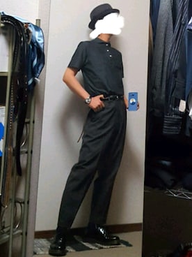 「ユニクロU」｜「アイテム（帽子）」を使った、ダイテンさん（メンズ・174cm）の春コーディネート