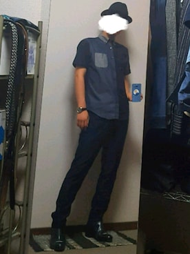 「SHAREEF（シャリーフ）のアイテム（シューズ）」を使った、ダイテンさん（メンズ・174cm）の夏コーディネート