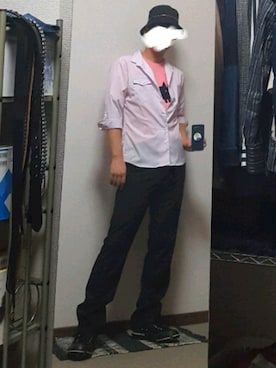 「スラックス 黒」｜ダイテンさん（メンズ・174cm）の秋コーディネート