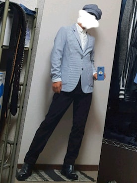 「SHAREEF（シャリーフ）のアイテム（シューズ）」を使った、ダイテンさん（メンズ・174cm）の秋コーディネート