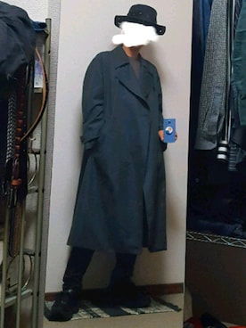 「ジャージーパンツ」｜「アイテム（トレンチコート）」を使った、ダイテンさん（メンズ・174cm）の秋コーディネート