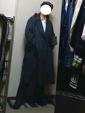「ユニクロU」｜「アイテム（トレンチコート）」を使った、ダイテンさん（メンズ・174cm）の秋コーディネート