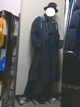 「リドム」｜「アイテム（トレンチコート）」を使った、ダイテンさん（メンズ・174cm）の冬コーディネート