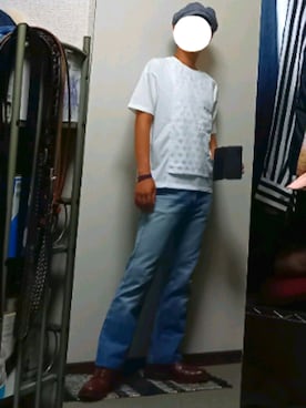 「レザーブーツ」｜「アイテム（アクセサリー）」を使った、ダイテンさん（メンズ・174cm）の夏コーディネート