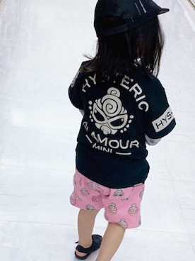 「ナチュラルスタイル」｜「アイテム（キャップ）」を使った、みんさん（キッズ・100cm）の春コーディネート