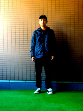 「staple（ステイプル）のアイテム（ジャケット/アウター）」を使った、のさん（メンズ・171cm）の秋コーディネート