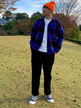 「NOAH（ノア）のアイテム（ニットキャップ/ビーニー）」を使った、Terryさん（メンズ・171cm）の冬コーディネート