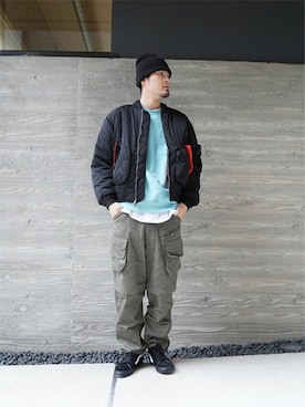 「styles（スタイルス）のアイテム」を使った、Stylesさん（メンズ・182cm）の冬コーディネート