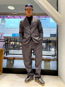 「クラークス」｜「アイテム（ジャケット/アウター）」を使った、Stylesさん（メンズ・167cm）の冬コーディネート