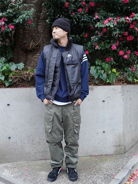 「styles（スタイルス）のアイテム」を使った、Stylesさん（メンズ・182cm）の冬コーディネート