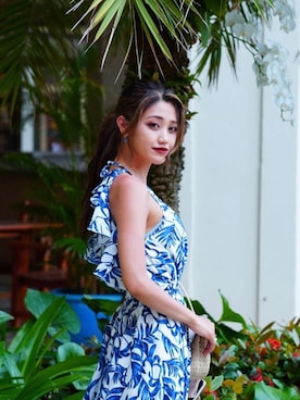 「TEDDY(テディ)のアイテム」を使った、あちゃんさん(レディース・160cm)の春コーディネート