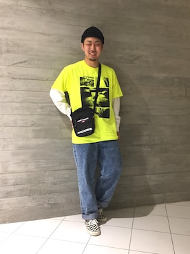 「RAGEBLUE（レイジブルー）のアイテム（ニットキャップ/ビーニー）」を使った、HARUさん（メンズ・168cm）の春コーディネート
