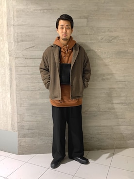 「RAGEBLUE（レイジブルー）のアイテム（スリッポン）」を使った、HARUさん（メンズ・168cm）の秋コーディネート