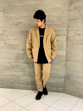 「RAGEBLUE（レイジブルー）のアイテム（ニットキャップ/ビーニー）」を使った、HARUさん（メンズ・168cm）の春コーディネート
