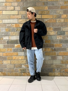 「RAGEBLUE（レイジブルー）のアイテム（ミリタリージャケット）」を使った、HARUさん（メンズ・168cm）の春コーディネート