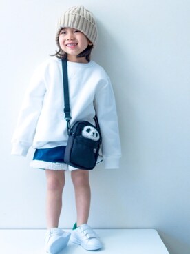 「レイヤードstyle」｜misaki_1502さん（キッズ・80cm）の冬コーディネート