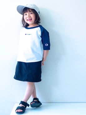 「アイテム（スカート）」を使った、misaki_1502さん（キッズ・74cm）の夏コーディネート