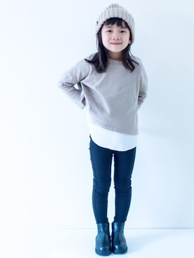 「アイテム（ブーツ）」を使った、misaki_1502さん（キッズ・100cm）の春コーディネート