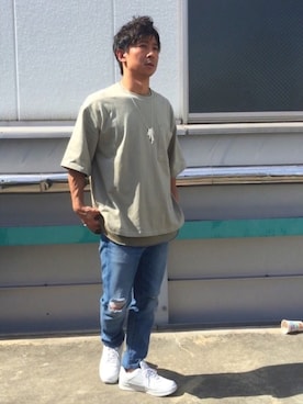 「goa（ゴア）のアイテム（アクセサリー）」を使った、e-1さん（メンズ・161cm）の夏コーディネート